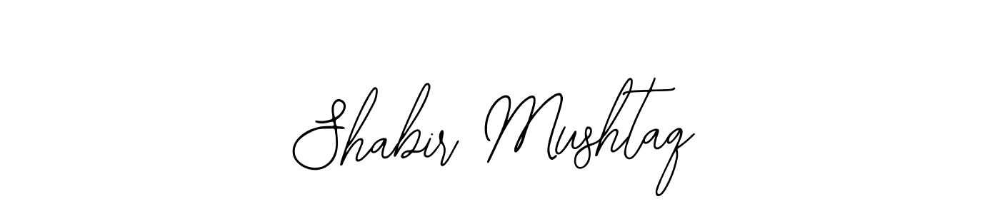 Use a signature maker to create a handwritten signature online. With this signature software, you can design (Bearetta-2O07w) your own signature for name Shabir Mushtaq. Shabir Mushtaq signature style 12 images and pictures png