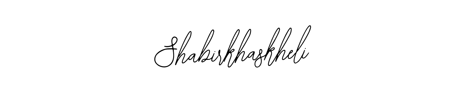 Make a beautiful signature design for name Shabirkhaskheli. With this signature (Bearetta-2O07w) style, you can create a handwritten signature for free. Shabirkhaskheli signature style 12 images and pictures png
