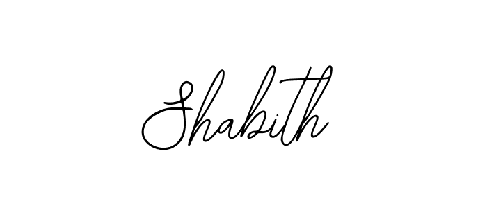 Design your own signature with our free online signature maker. With this signature software, you can create a handwritten (Bearetta-2O07w) signature for name Shabith. Shabith signature style 12 images and pictures png