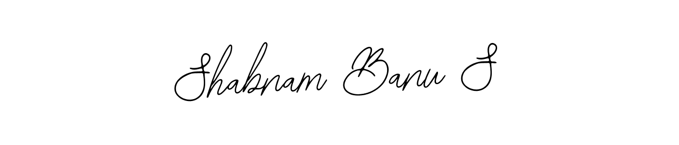 How to make Shabnam Banu S signature? Bearetta-2O07w is a professional autograph style. Create handwritten signature for Shabnam Banu S name. Shabnam Banu S signature style 12 images and pictures png