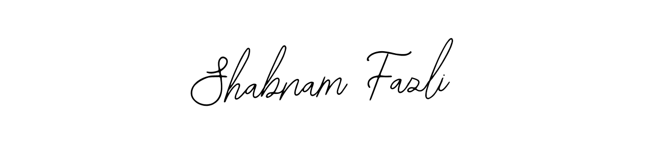 Make a beautiful signature design for name Shabnam Fazli. Use this online signature maker to create a handwritten signature for free. Shabnam Fazli signature style 12 images and pictures png