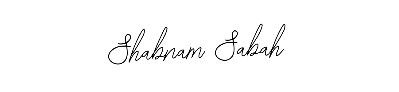 Bearetta-2O07w is a professional signature style that is perfect for those who want to add a touch of class to their signature. It is also a great choice for those who want to make their signature more unique. Get Shabnam Sabah name to fancy signature for free. Shabnam Sabah signature style 12 images and pictures png