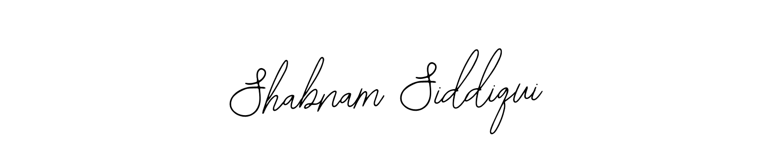 Use a signature maker to create a handwritten signature online. With this signature software, you can design (Bearetta-2O07w) your own signature for name Shabnam Siddiqui. Shabnam Siddiqui signature style 12 images and pictures png