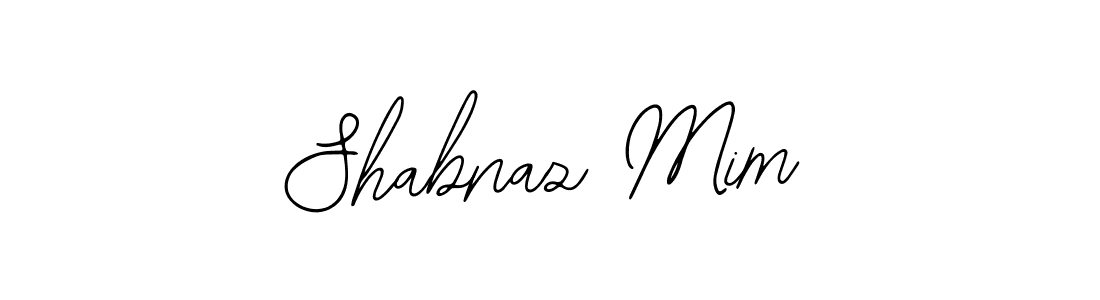 Shabnaz Mim stylish signature style. Best Handwritten Sign (Bearetta-2O07w) for my name. Handwritten Signature Collection Ideas for my name Shabnaz Mim. Shabnaz Mim signature style 12 images and pictures png