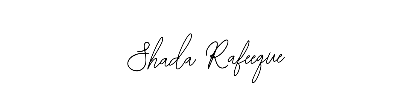 The best way (Bearetta-2O07w) to make a short signature is to pick only two or three words in your name. The name Shada Rafeeque include a total of six letters. For converting this name. Shada Rafeeque signature style 12 images and pictures png