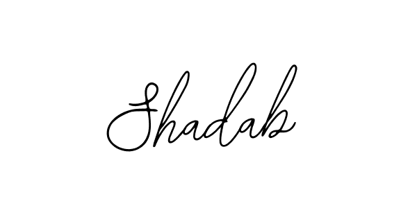 Design your own signature with our free online signature maker. With this signature software, you can create a handwritten (Bearetta-2O07w) signature for name Shadab. Shadab signature style 12 images and pictures png