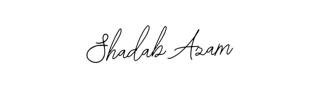 Use a signature maker to create a handwritten signature online. With this signature software, you can design (Bearetta-2O07w) your own signature for name Shadab Azam. Shadab Azam signature style 12 images and pictures png