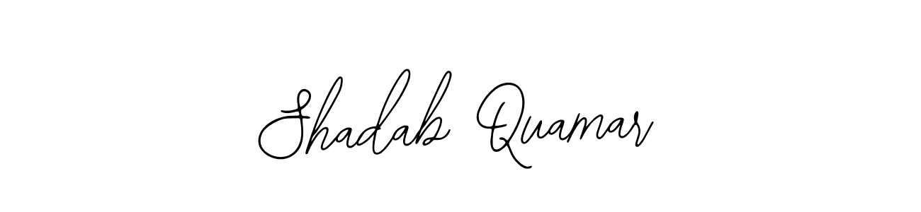This is the best signature style for the Shadab Quamar name. Also you like these signature font (Bearetta-2O07w). Mix name signature. Shadab Quamar signature style 12 images and pictures png