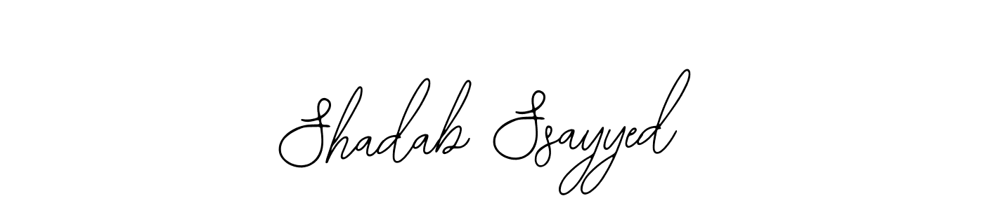 How to make Shadab Ssayyed signature? Bearetta-2O07w is a professional autograph style. Create handwritten signature for Shadab Ssayyed name. Shadab Ssayyed signature style 12 images and pictures png