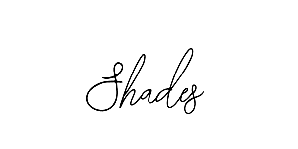 How to make Shades name signature. Use Bearetta-2O07w style for creating short signs online. This is the latest handwritten sign. Shades signature style 12 images and pictures png