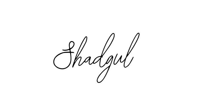 How to make Shadgul name signature. Use Bearetta-2O07w style for creating short signs online. This is the latest handwritten sign. Shadgul signature style 12 images and pictures png