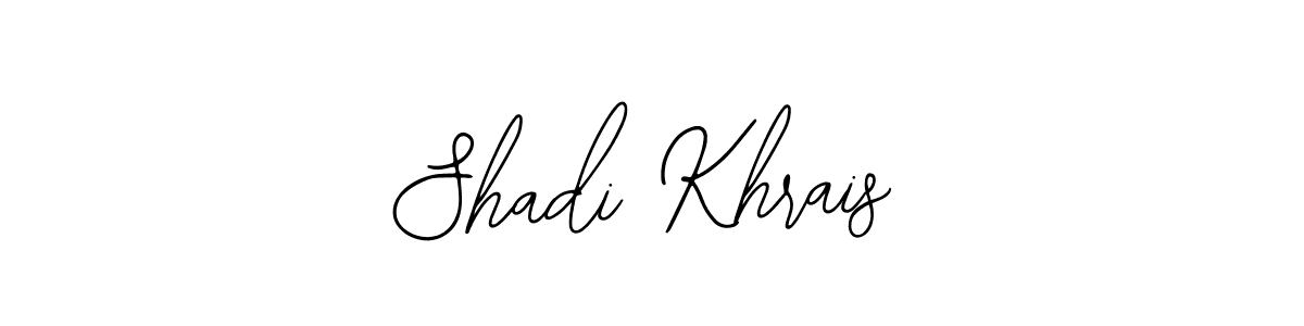 Use a signature maker to create a handwritten signature online. With this signature software, you can design (Bearetta-2O07w) your own signature for name Shadi Khrais. Shadi Khrais signature style 12 images and pictures png