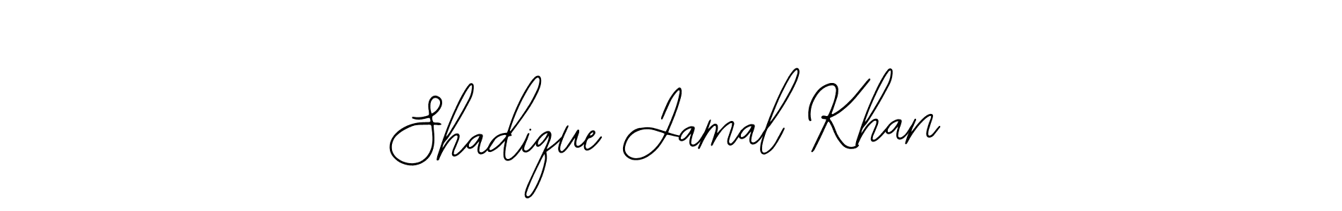 Use a signature maker to create a handwritten signature online. With this signature software, you can design (Bearetta-2O07w) your own signature for name Shadique Jamal Khan. Shadique Jamal Khan signature style 12 images and pictures png