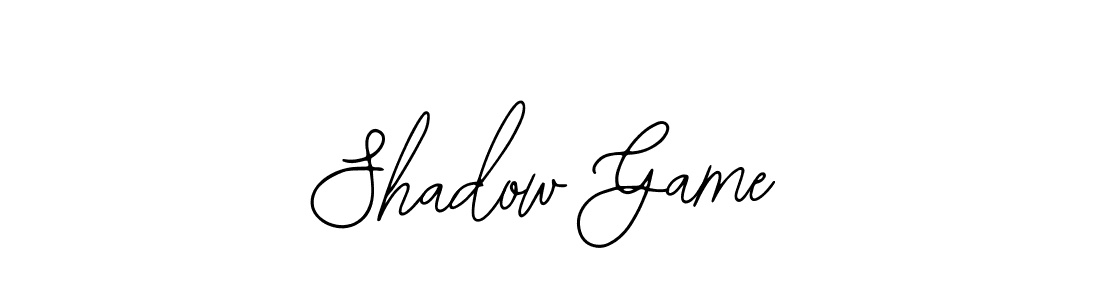 The best way (Bearetta-2O07w) to make a short signature is to pick only two or three words in your name. The name Shadow Game include a total of six letters. For converting this name. Shadow Game signature style 12 images and pictures png
