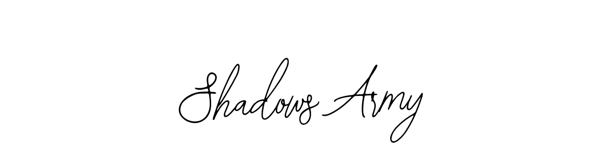 Create a beautiful signature design for name Shadows Army. With this signature (Bearetta-2O07w) fonts, you can make a handwritten signature for free. Shadows Army signature style 12 images and pictures png