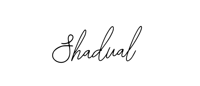 How to make Shadual name signature. Use Bearetta-2O07w style for creating short signs online. This is the latest handwritten sign. Shadual signature style 12 images and pictures png