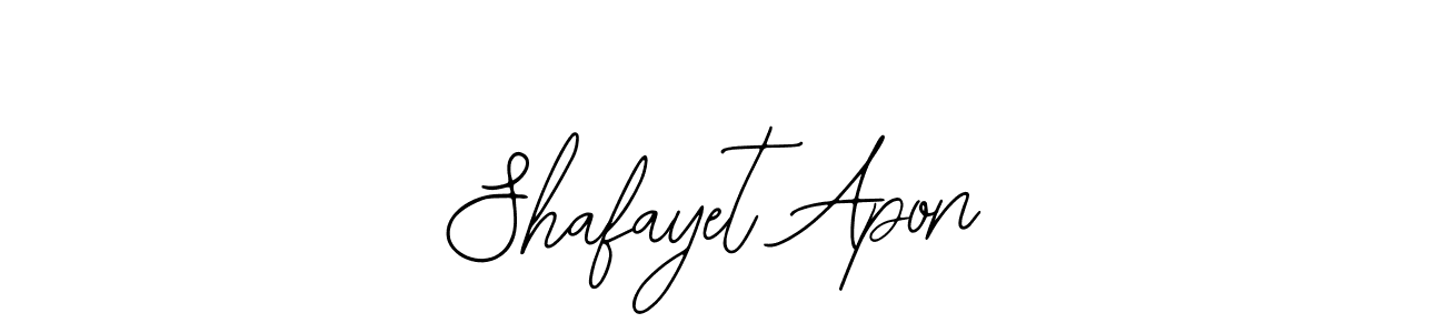 Design your own signature with our free online signature maker. With this signature software, you can create a handwritten (Bearetta-2O07w) signature for name Shafayet Apon. Shafayet Apon signature style 12 images and pictures png