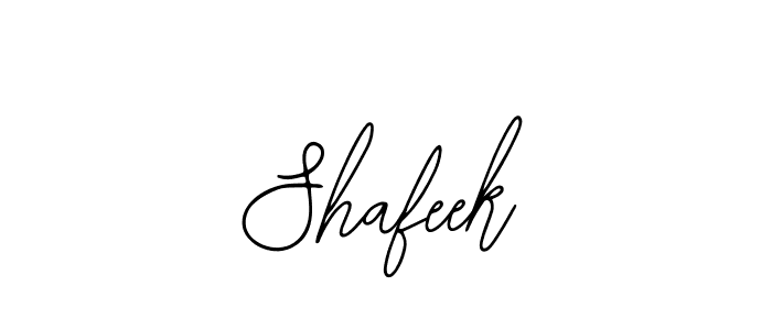 Design your own signature with our free online signature maker. With this signature software, you can create a handwritten (Bearetta-2O07w) signature for name Shafeek. Shafeek signature style 12 images and pictures png