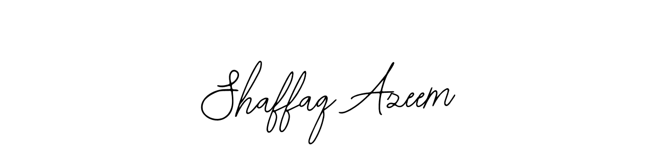 Design your own signature with our free online signature maker. With this signature software, you can create a handwritten (Bearetta-2O07w) signature for name Shaffaq Azeem. Shaffaq Azeem signature style 12 images and pictures png