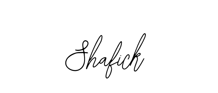 How to make Shafick name signature. Use Bearetta-2O07w style for creating short signs online. This is the latest handwritten sign. Shafick signature style 12 images and pictures png