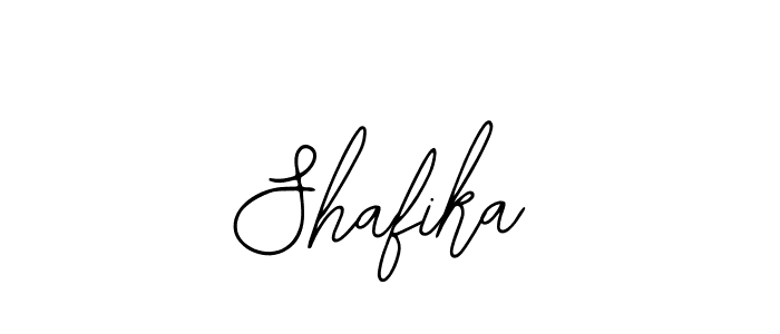 You should practise on your own different ways (Bearetta-2O07w) to write your name (Shafika) in signature. don't let someone else do it for you. Shafika signature style 12 images and pictures png