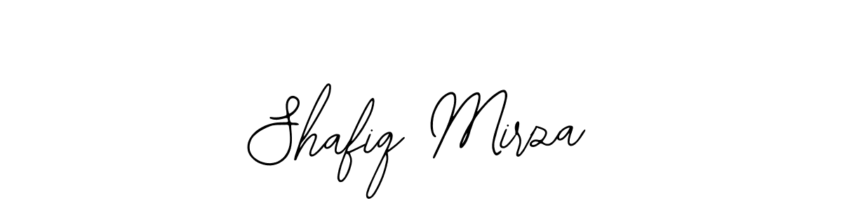You should practise on your own different ways (Bearetta-2O07w) to write your name (Shafiq Mirza) in signature. don't let someone else do it for you. Shafiq Mirza signature style 12 images and pictures png