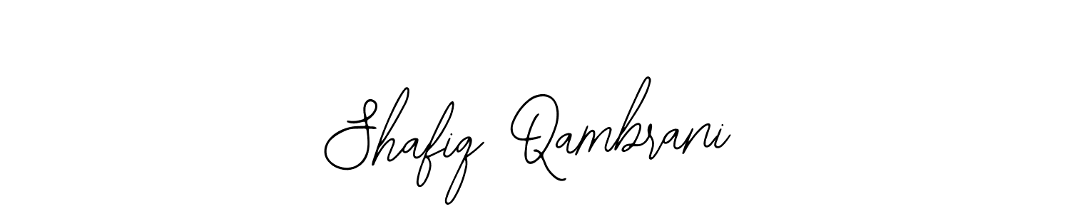 Design your own signature with our free online signature maker. With this signature software, you can create a handwritten (Bearetta-2O07w) signature for name Shafiq Qambrani. Shafiq Qambrani signature style 12 images and pictures png