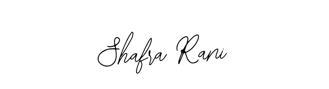 How to make Shafra Rani name signature. Use Bearetta-2O07w style for creating short signs online. This is the latest handwritten sign. Shafra Rani signature style 12 images and pictures png