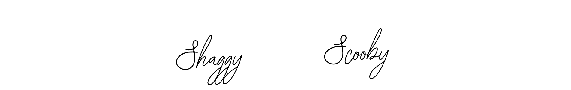 Use a signature maker to create a handwritten signature online. With this signature software, you can design (Bearetta-2O07w) your own signature for name Shaggy       Scooby. Shaggy       Scooby signature style 12 images and pictures png