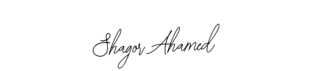 The best way (Bearetta-2O07w) to make a short signature is to pick only two or three words in your name. The name Shagor Ahamed include a total of six letters. For converting this name. Shagor Ahamed signature style 12 images and pictures png