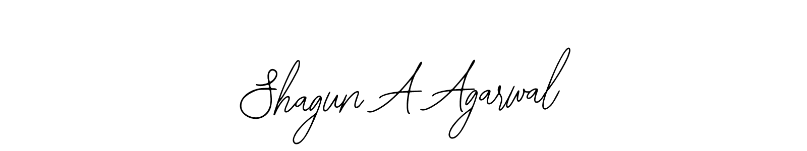 Also we have Shagun A Agarwal name is the best signature style. Create professional handwritten signature collection using Bearetta-2O07w autograph style. Shagun A Agarwal signature style 12 images and pictures png