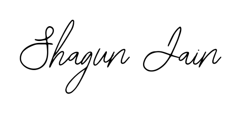 Achieve flawless digital penmanship with Shagun Jain name in Bearetta-2O07w font. The perfect tool for creating online signatures. Shagun Jain signature style 12 images and pictures png