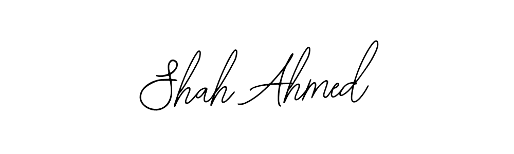 Shah Ahmed stylish signature style. Best Handwritten Sign (Bearetta-2O07w) for my name. Handwritten Signature Collection Ideas for my name Shah Ahmed. Shah Ahmed signature style 12 images and pictures png