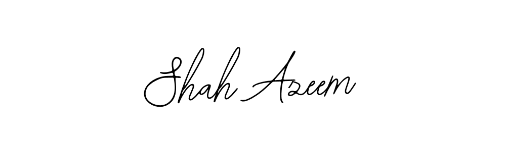 The best way (Bearetta-2O07w) to make a short signature is to pick only two or three words in your name. The name Shah Azeem include a total of six letters. For converting this name. Shah Azeem signature style 12 images and pictures png
