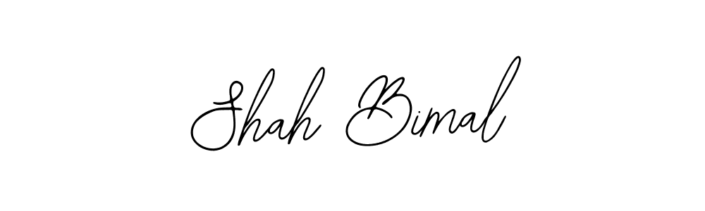 How to make Shah Bimal name signature. Use Bearetta-2O07w style for creating short signs online. This is the latest handwritten sign. Shah Bimal signature style 12 images and pictures png