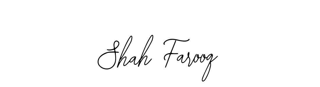 Design your own signature with our free online signature maker. With this signature software, you can create a handwritten (Bearetta-2O07w) signature for name Shah Farooq. Shah Farooq signature style 12 images and pictures png