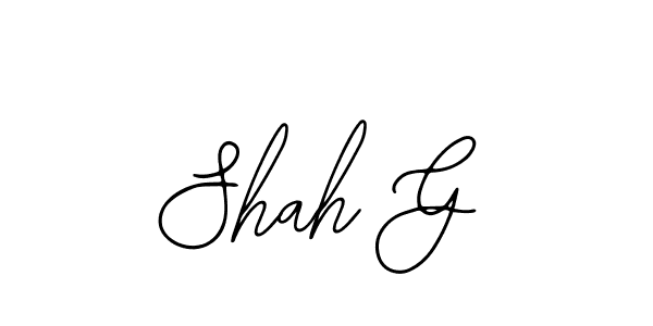 How to Draw Shah G signature style? Bearetta-2O07w is a latest design signature styles for name Shah G. Shah G signature style 12 images and pictures png