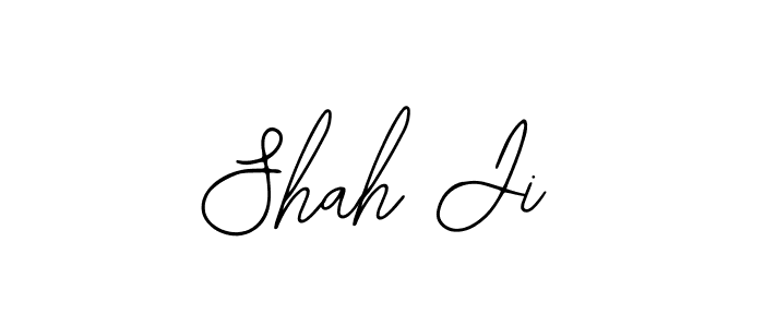 Use a signature maker to create a handwritten signature online. With this signature software, you can design (Bearetta-2O07w) your own signature for name Shah Ji. Shah Ji signature style 12 images and pictures png