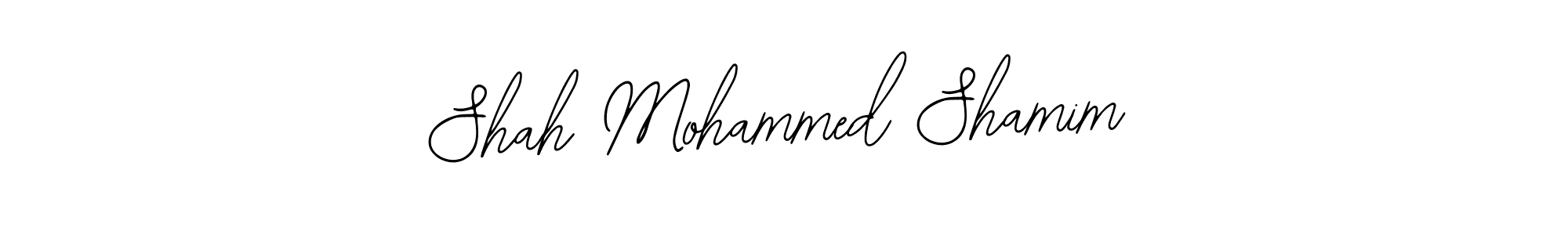 How to make Shah Mohammed Shamim name signature. Use Bearetta-2O07w style for creating short signs online. This is the latest handwritten sign. Shah Mohammed Shamim signature style 12 images and pictures png