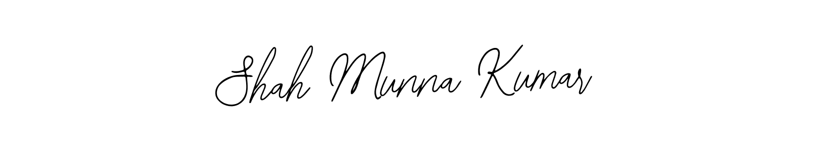 Use a signature maker to create a handwritten signature online. With this signature software, you can design (Bearetta-2O07w) your own signature for name Shah Munna Kumar. Shah Munna Kumar signature style 12 images and pictures png