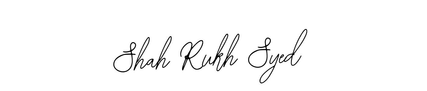 Use a signature maker to create a handwritten signature online. With this signature software, you can design (Bearetta-2O07w) your own signature for name Shah Rukh Syed. Shah Rukh Syed signature style 12 images and pictures png