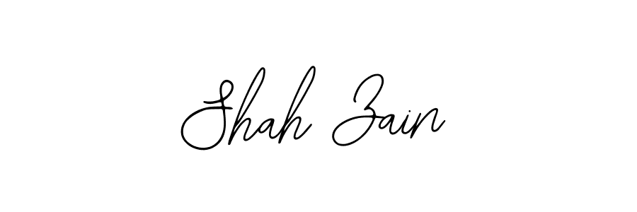 How to make Shah Zain name signature. Use Bearetta-2O07w style for creating short signs online. This is the latest handwritten sign. Shah Zain signature style 12 images and pictures png