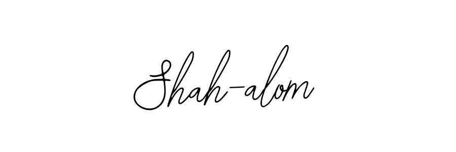 You should practise on your own different ways (Bearetta-2O07w) to write your name (Shah-alom) in signature. don't let someone else do it for you. Shah-alom signature style 12 images and pictures png