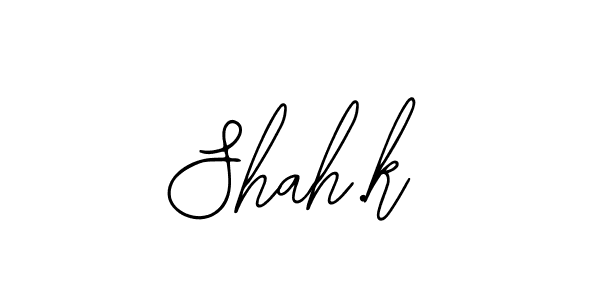 How to Draw Shah.k signature style? Bearetta-2O07w is a latest design signature styles for name Shah.k. Shah.k signature style 12 images and pictures png