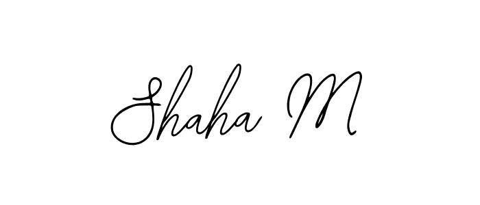 Also You can easily find your signature by using the search form. We will create Shaha M name handwritten signature images for you free of cost using Bearetta-2O07w sign style. Shaha M signature style 12 images and pictures png