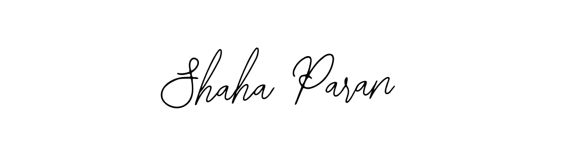 How to make Shaha Paran signature? Bearetta-2O07w is a professional autograph style. Create handwritten signature for Shaha Paran name. Shaha Paran signature style 12 images and pictures png