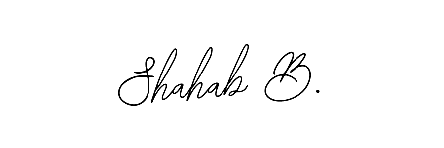 Make a beautiful signature design for name Shahab B.. With this signature (Bearetta-2O07w) style, you can create a handwritten signature for free. Shahab B. signature style 12 images and pictures png