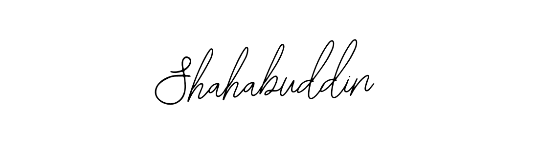 How to make Shahabuddin name signature. Use Bearetta-2O07w style for creating short signs online. This is the latest handwritten sign. Shahabuddin signature style 12 images and pictures png