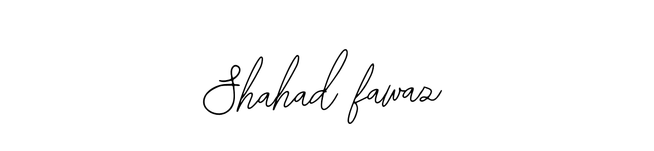 How to make Shahad fawaz name signature. Use Bearetta-2O07w style for creating short signs online. This is the latest handwritten sign. Shahad fawaz signature style 12 images and pictures png