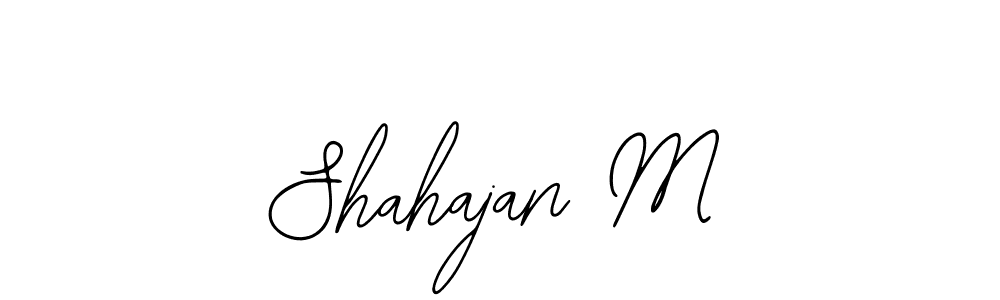 Also we have Shahajan M name is the best signature style. Create professional handwritten signature collection using Bearetta-2O07w autograph style. Shahajan M signature style 12 images and pictures png